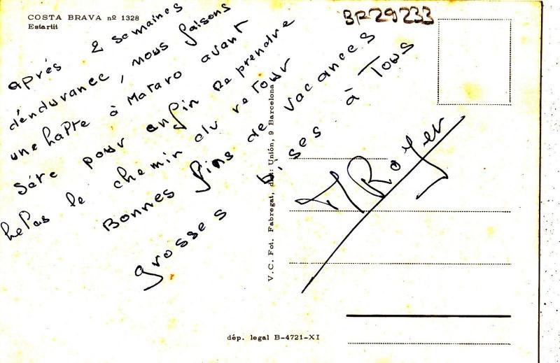 BF29233 costa brava eslarti  spain   front/back image