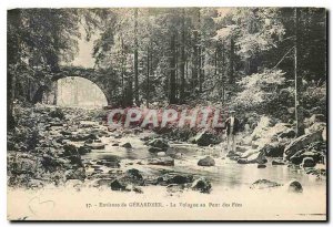 Old Postcard Around Gerardmer La Vologne in fees Bridge