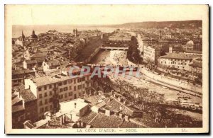 Old Postcard The French Riviera Nice