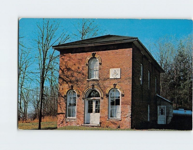 Postcard Mason Lodge F & AM Bridgeton Indiana USA North America