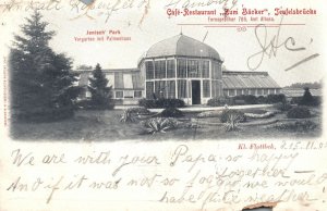 Vintage Postcard 1904 Café Restaurant Zum Bäcker Teufelsbrücke Hamburg Germany