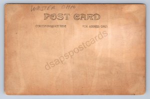 J87/ Wooster Ohio RPPC Postcard c1910 Smith Grocery Store Buggy Men 1814