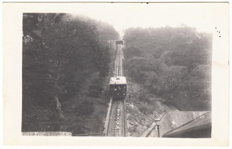 Hong Kong Peak Tramway Real Photo Postcard RPPC 1930s