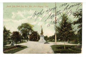 IN - Fort Wayne. North Side Park, Spy Run Avenue  (writing on front)