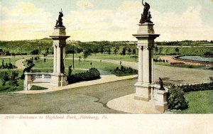 PA - Pittsburgh. Highland Park Entrance