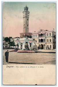 1909 Jubilee Tower Of His Majesty J. The Sultan Smyrna Turkey Posted Postcard