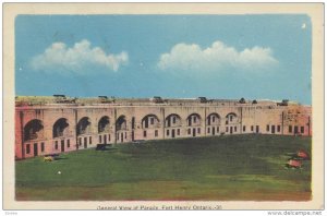 General View of Parade, Fort Henry, Ontario, Canada, 1930-40s