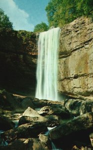 Vintage Postcard Lula Falls On Lookout Mountain Waterfalls Chattanooga Tennessee