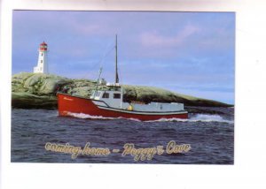 Lighthouse, Reverence Fishing Boat, Coming Home, Peggy's Cove, Nova Scotia