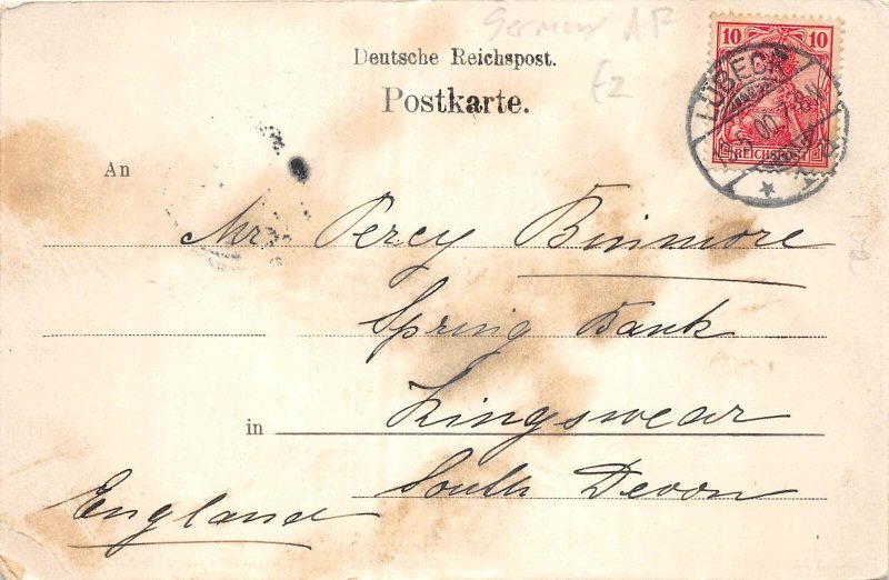 US81 Germany Lubeck harbour sailship castle