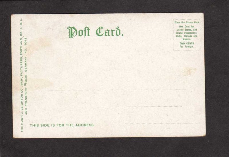 ME Bug Light Lighthouse Light House Portland Maine Postcard UDB Vintage PC