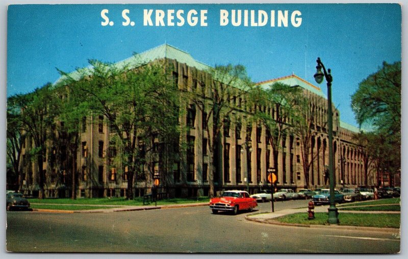 Vtg Detroit Michigan MI SS Kredge Building Company Home Office View Postcard