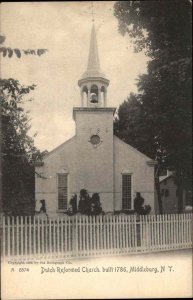 Middleburg Middleburgh New York NY Dutch Reformed Church c1905 Postcard