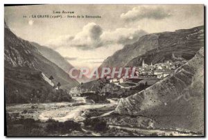 Old Postcard The Alps La Grave Bords De La Romanche