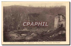 Old Postcard The Banks of the Creuse Crozant The Collin Tower and the Rock of...