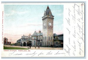 1905 Union Station, Portland Maine ME PMC Antique Posted Postcard 