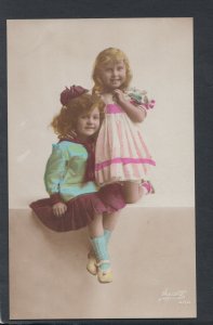 Children Postcard - Two Pretty Young Girls   RS18881