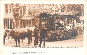 Centennial Day, Real Photo Liberty June 11 & 12, 1907 New York  