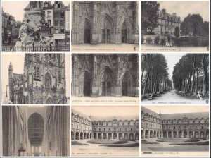 France Abbeville Saint Stanislas Cloister Chrch etc lot of 9 postcards C347