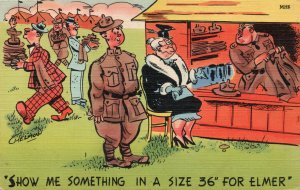 11098 Army Recruit Comic Card WW2 Era