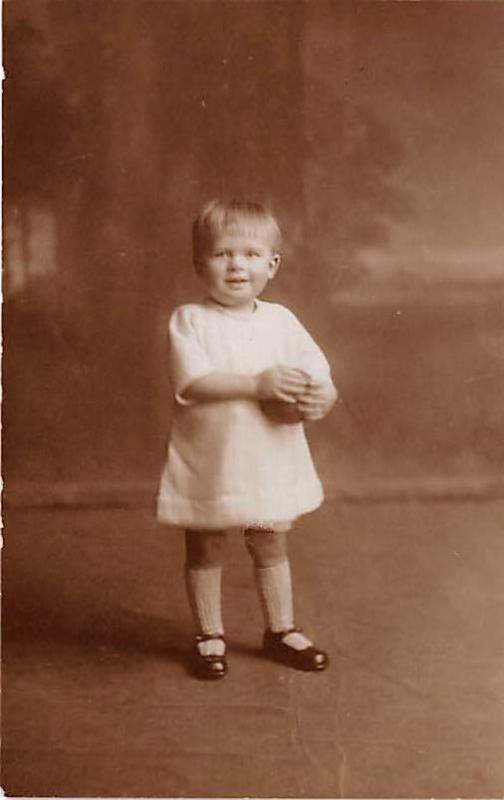 Xmas 1923 Age 1 year 8 months Child, People Photo Writing on back 