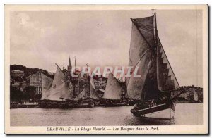 Deauville - The Baques in Port - Old Postcard