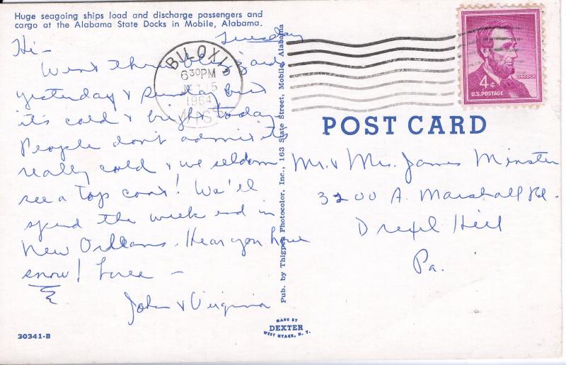 US    PC1343  ALABAMA STATE DOCKS IN MOBILE, AL