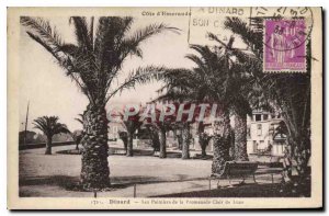 Old Postcard Dinard Les Palmiers the Promenade Clair de Lune