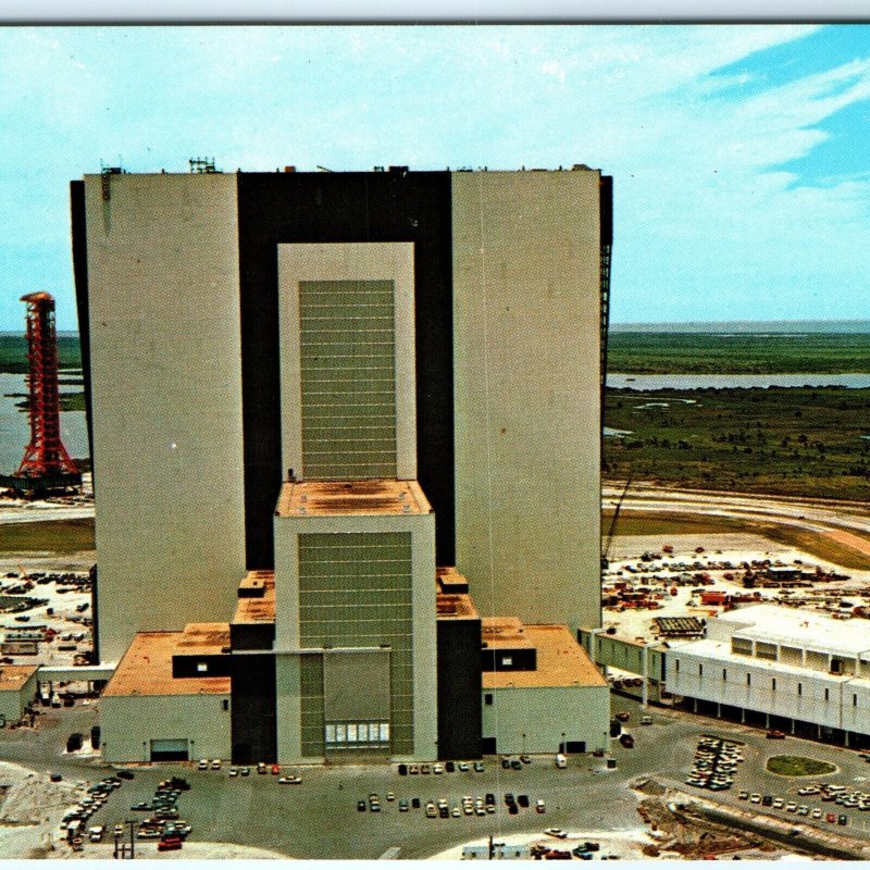 c1960s FL John Kennedy Space Center NASA Rocket Assembly Factory Chrome PC A300