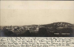 Putnam CT General View 1906 Used Real Photo Postcard