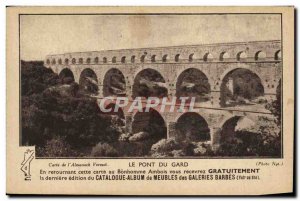 Old Postcard The Pont Du Gard