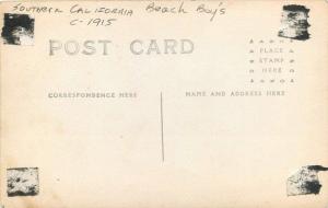 Beach Boys California C-1915 RPPC Photo Postcard Real photo 11704