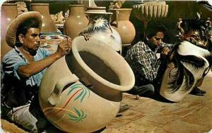 Mexico, Tlaquepaque, Hand Painting Pottery