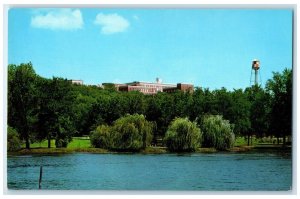 c1960's Lily Pond Showing US Veterans Hospital Muskogee Oklahoma OK Postcard