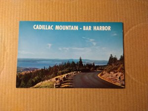 1967 Cadillac Mountain, Bar Harbor, Maine Chrome Postcard