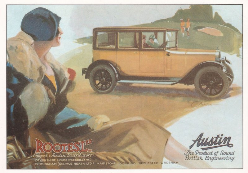 Austin Classic Car Rootes Ltd Advertising Postcard