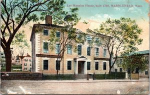 Lee Mansion House Marblehead Massachusetts Ma Mass Antique Damaged Postcard 