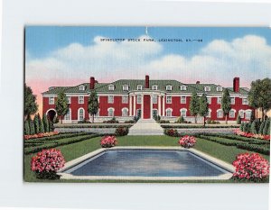 Postcard Spindletop Stock Farm, Lexington, Kentucky