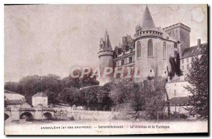 Old Postcard Angouleme Larochefoucault The Chateau And The Tardoire Advertise...