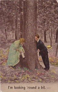 Romantic Couple With Big Tree I'm Looking 'round A Bit 1917