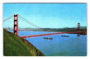 Golden Gate Bridge San Francisco California Aerial View Postcard