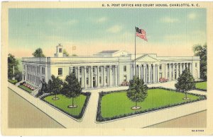 U S Post Office and Court House Charlotte North Carolina