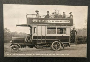 Mint Vintage L and MW Motor Omnibus Harrow Bushey Heath England 1905 RPPC