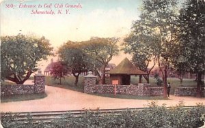 Entrance to Golf Club Grounds Schenectady, New York  