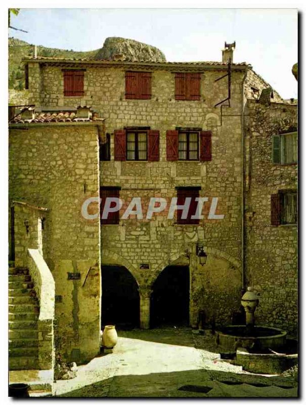 Modern Postcard The French Riviera Peille Old Scenic Sites Mont Agel Place