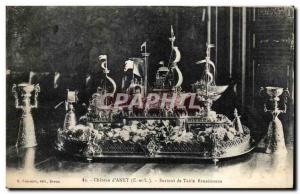 Old Postcard Chateau d & # 39Anet Renaissance Table Above