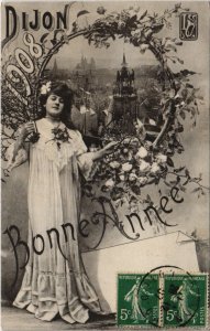 CPA DIJON - 1908 Bonna Année (115587)