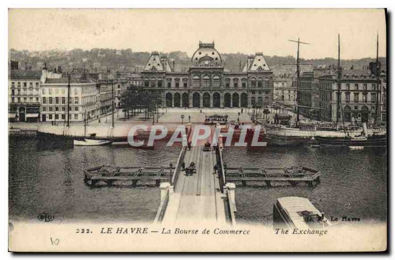 Old Postcard Le Havre the Commodities Exchange