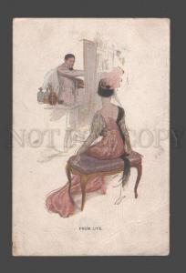 086434 Lady Artist FROM LIFE By Harrison FISHER Rare FINNISH