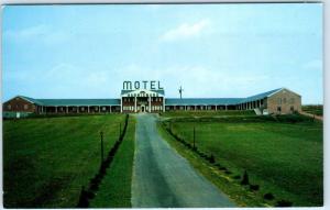 HIGHSPIRE, Pennsylvania  PA   Roadside  MOTEL HARRISBURG  ca 1960s   Postcard